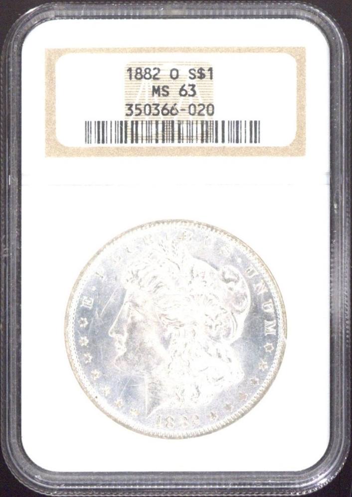 1882-O One Dollar NGC MS63 - US NGC MS63